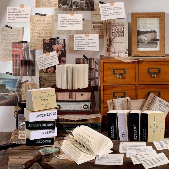 Other - New 800pcs Vintage Mini Dictionary Scrapbook Paper Craft Paper for Junk Journals